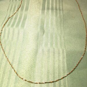 Dainty 10 kt Gold Chain Necklace 24″ – Stern Bros. (SB) – Canada Hallmarked – Fi